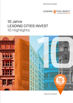 Jubiläums Broschüre LEADING CITIES INVEST_Juli 2023